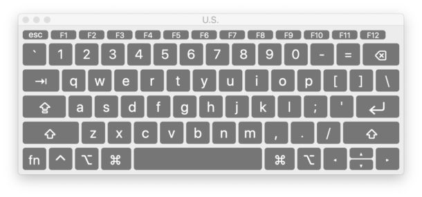 Keyboard For Use With Os X 10.13