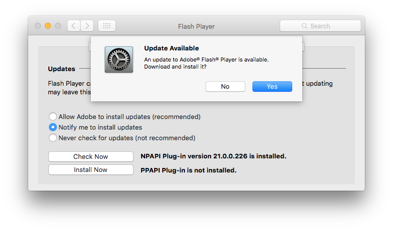 Adobe Flash Player Update For Os X Yosemite
